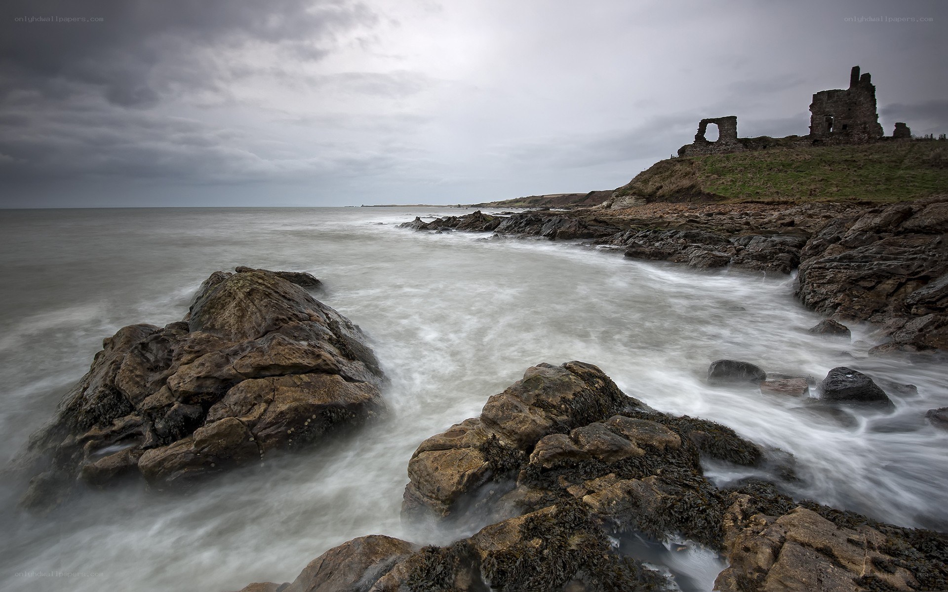Ruins by the sea