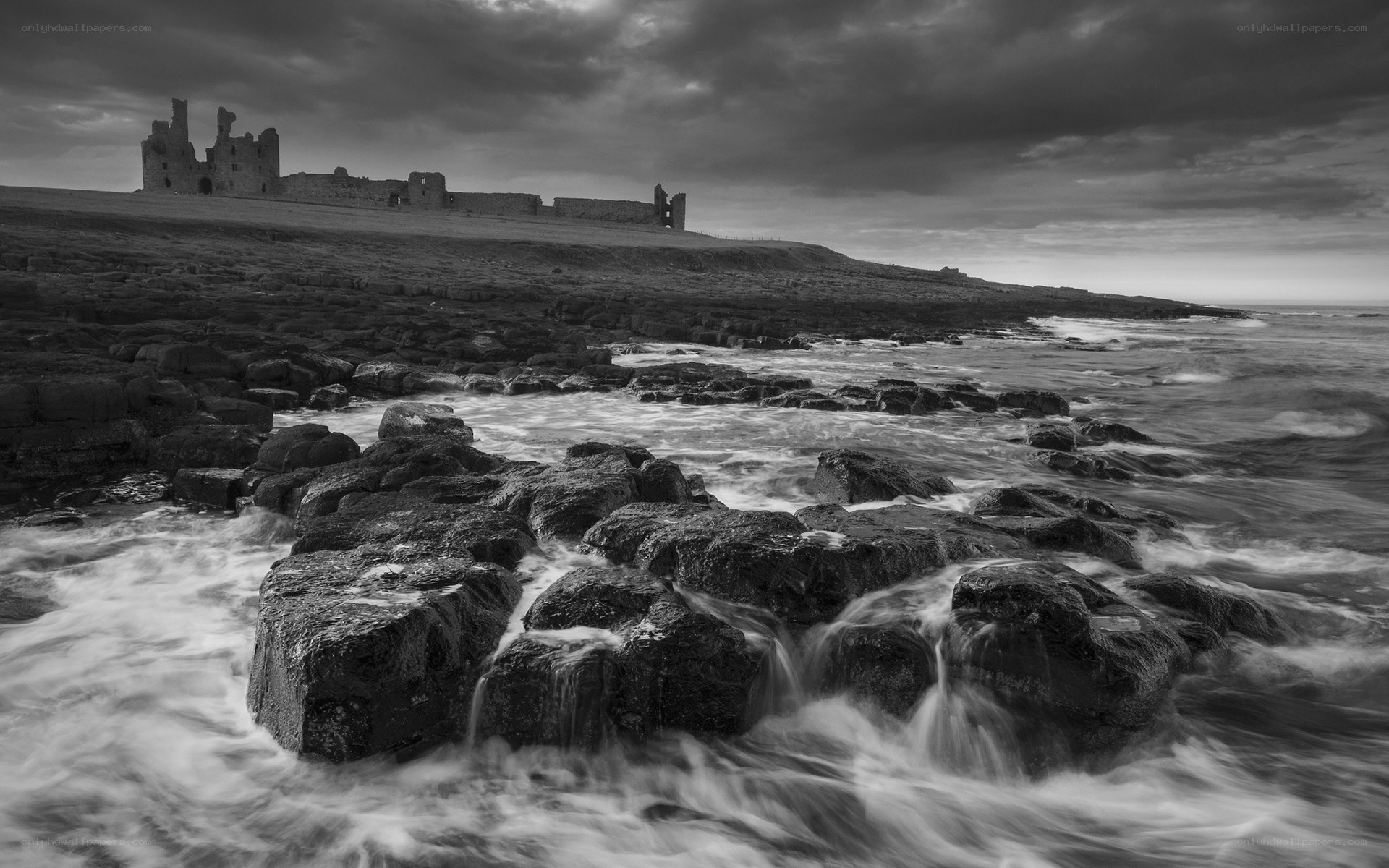 Ruins by the sea