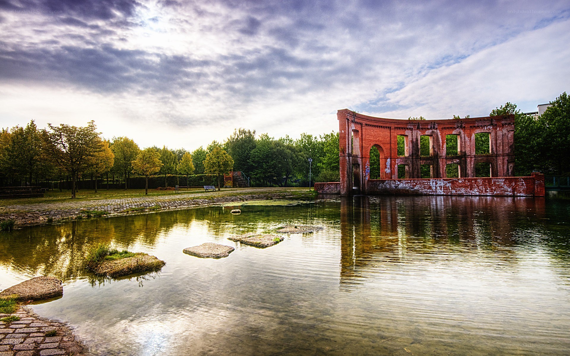 Ruins by the water