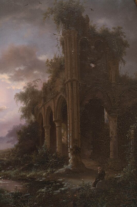 Ruins in a landscape