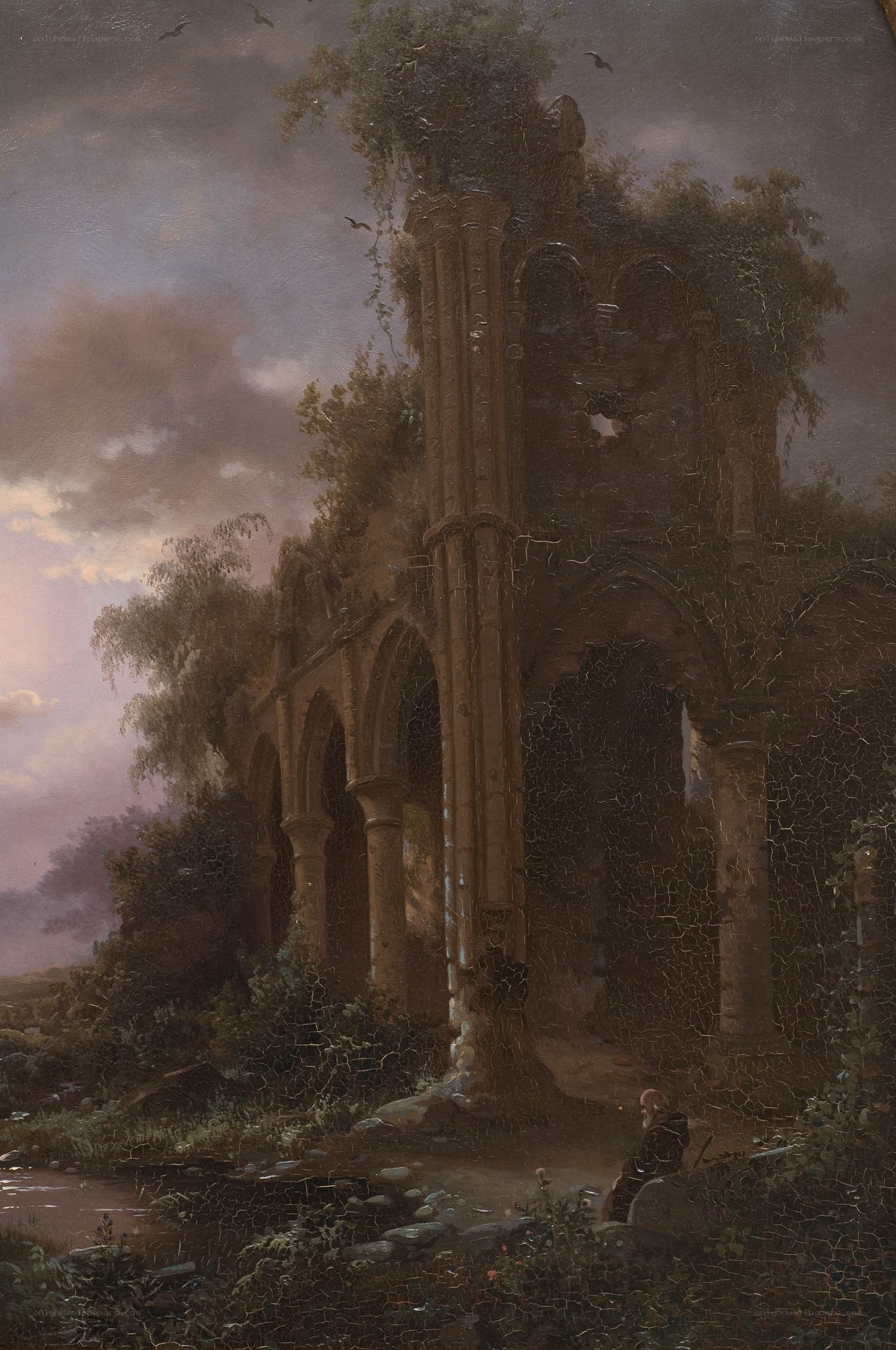 Ruins in a landscape