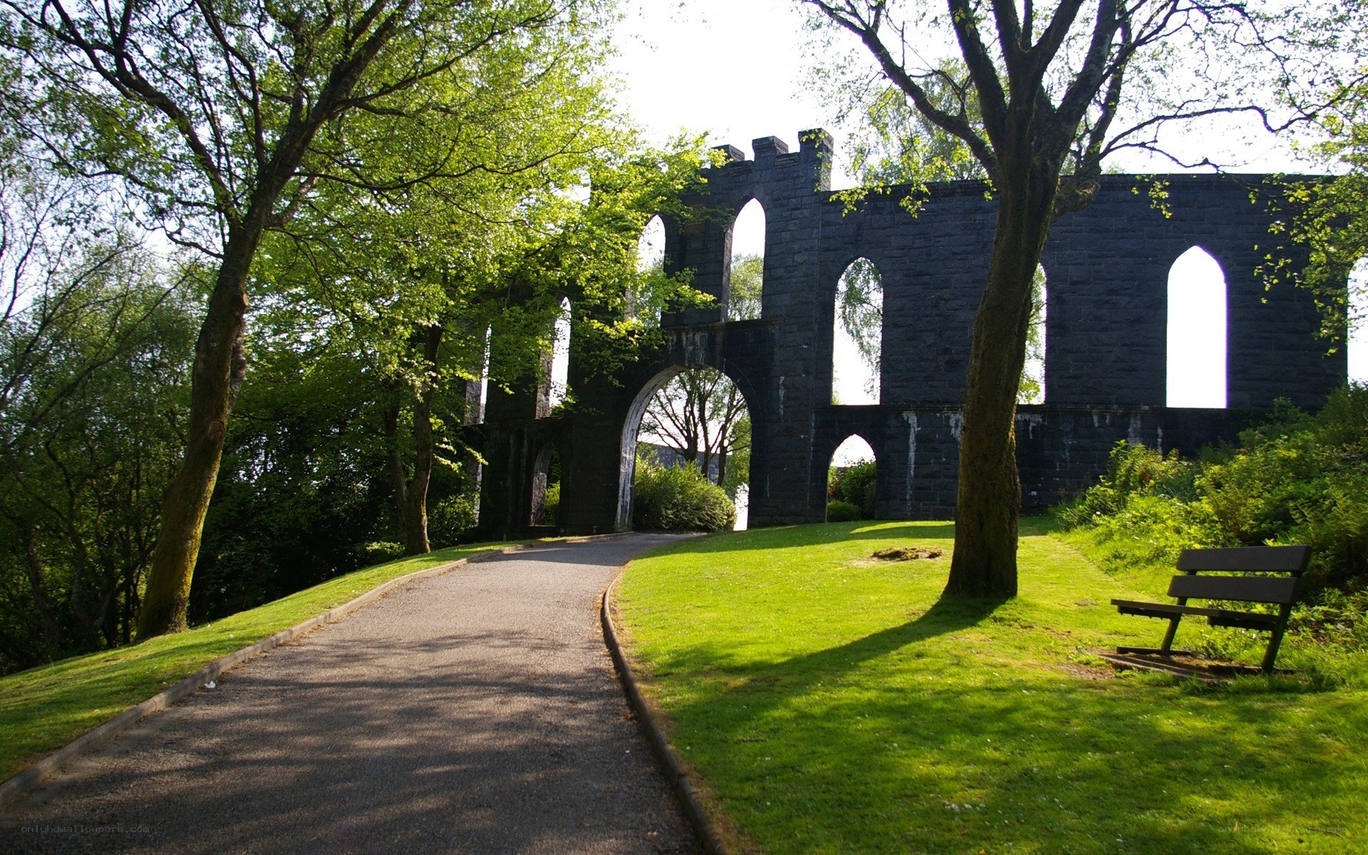 Ruins in a park