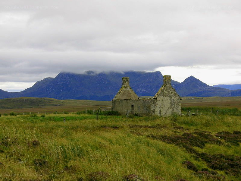 Ruins in a Scottish landscape