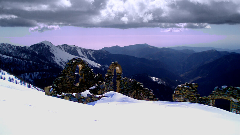 Ruins in Snowy Mountains