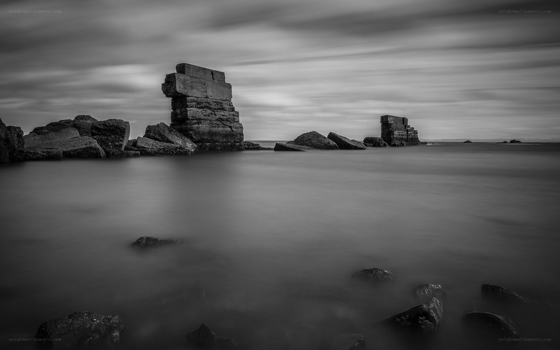 Ruins in the sea
