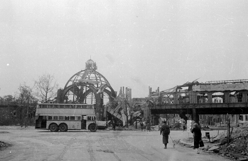 Ruins of a bombed city
