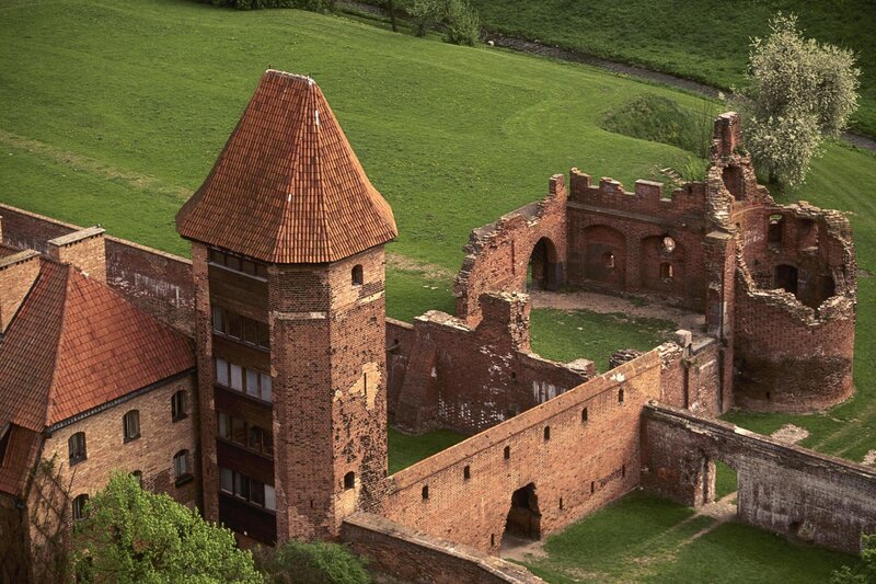 Ruins of a brick castle