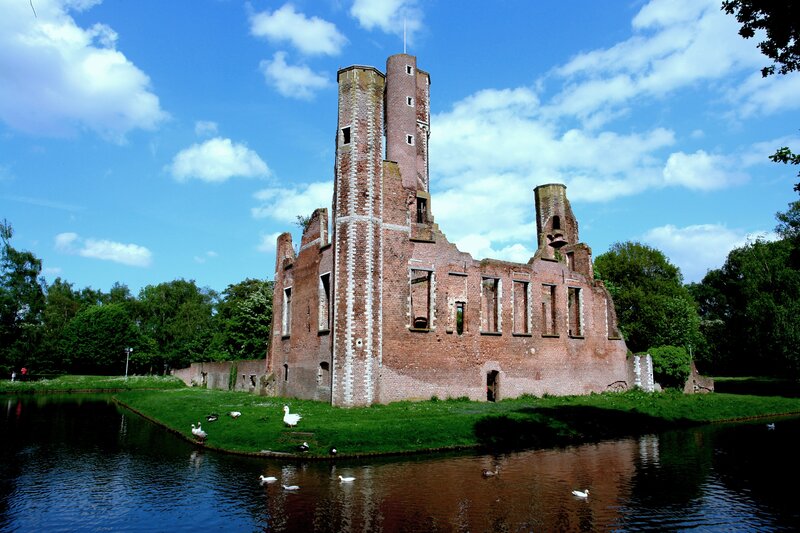 Ruins of a brick castle