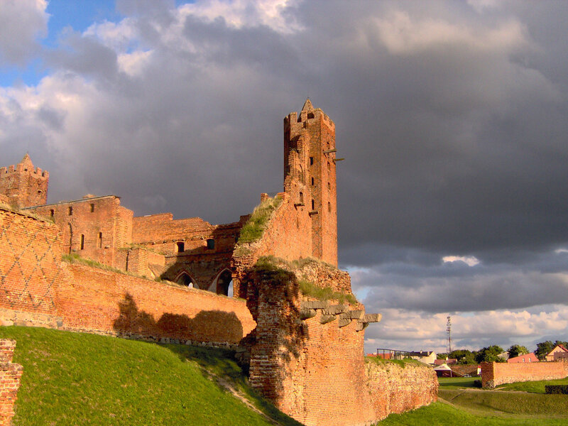 Ruins of a brick castle