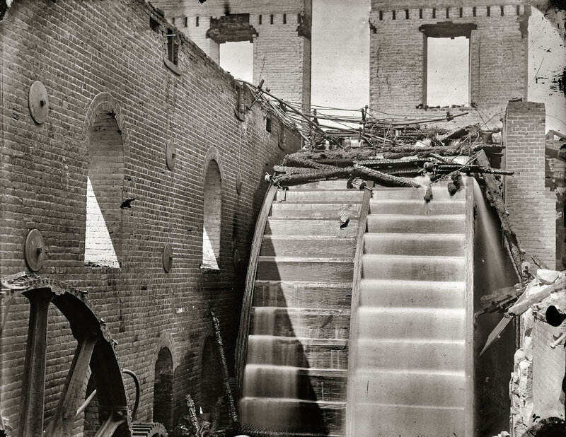 Ruins of a brick mill