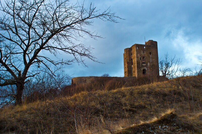 Ruins of a castle on a hill