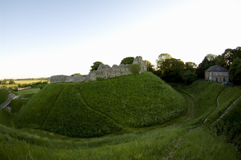 ruins of a castle on a hill