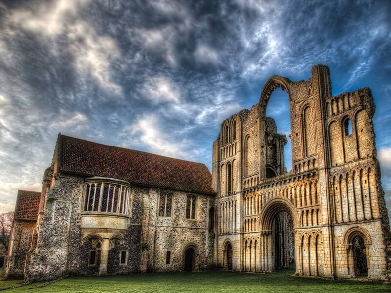 Ruins of a Cathedral — Blue, Dramatic
