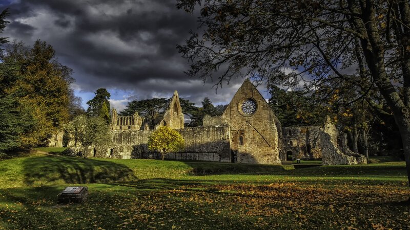 Ruins of a Cathedral — Green, Dramatic, Autumn