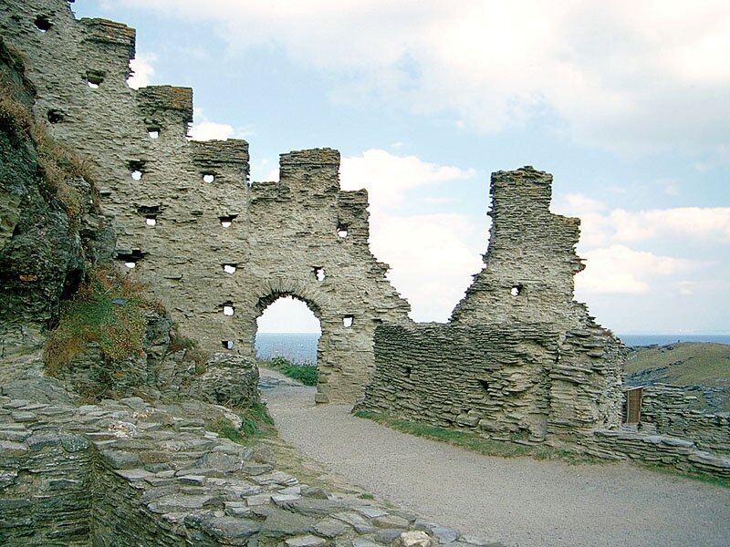 ruins of a coastal castle