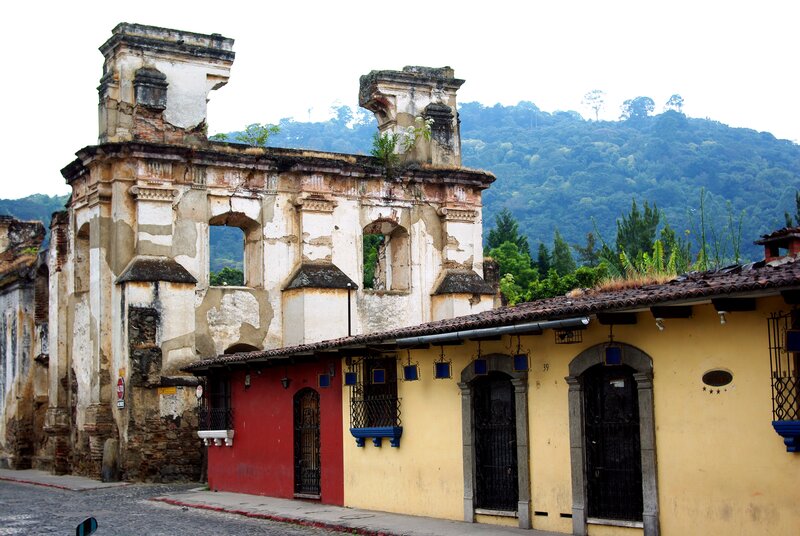 Ruins of a colonial church