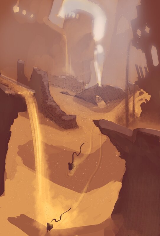 ruins of a desert city