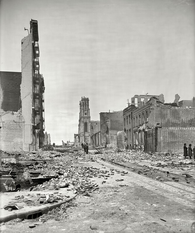 Ruins of a destroyed city