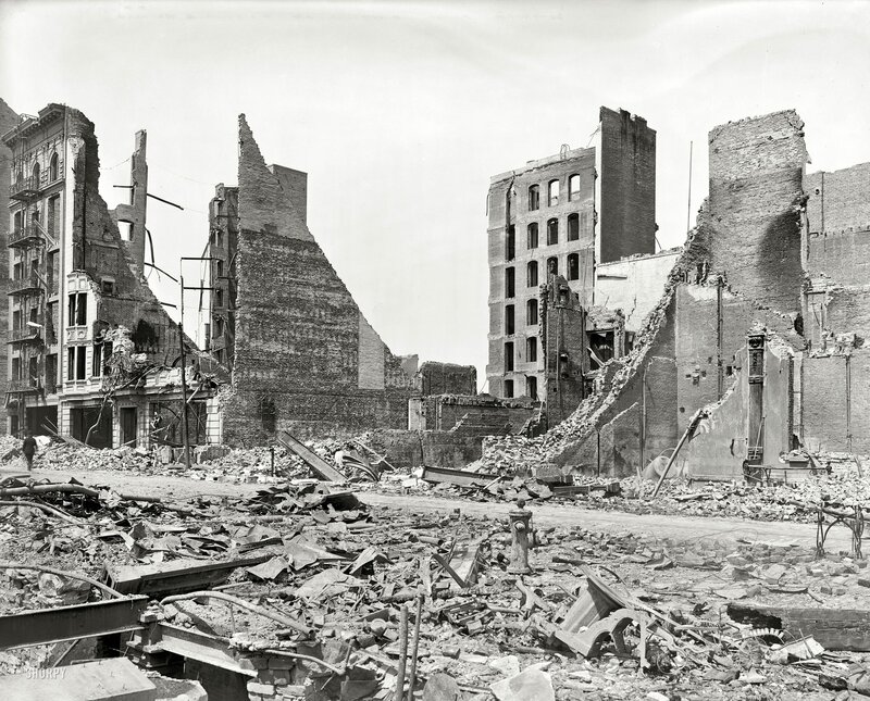 Ruins of a destroyed city