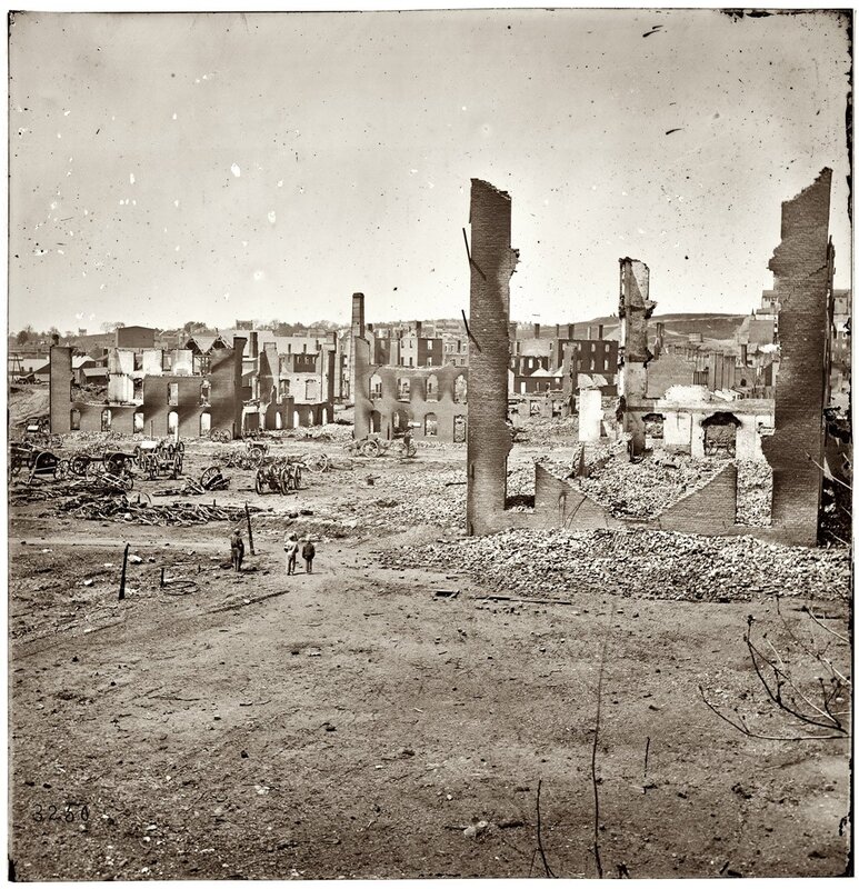 Ruins of a destroyed city