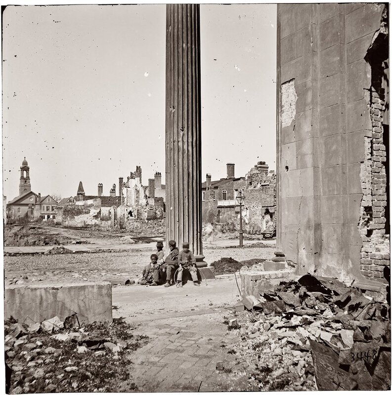 Ruins of a destroyed city