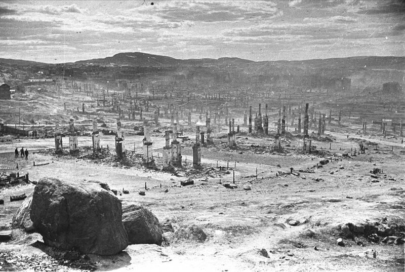 Ruins of a destroyed city
