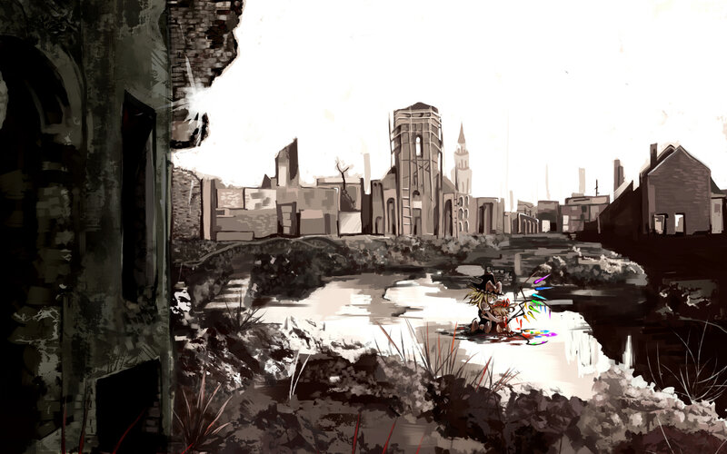 Ruins of a fallen city