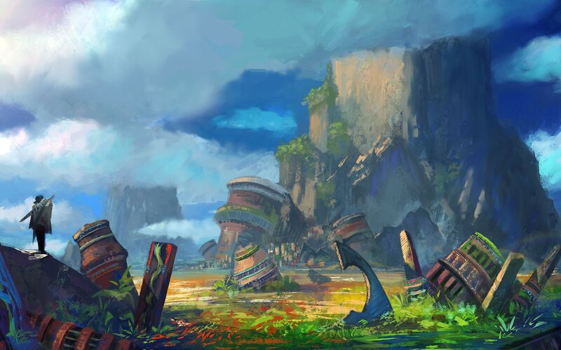 Ruins of a fallen civilization