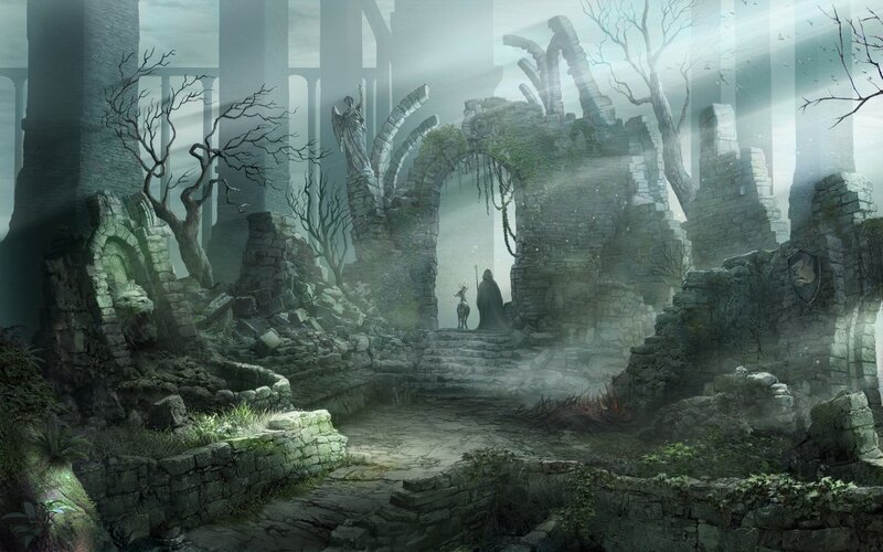 ruins of a forgotten temple