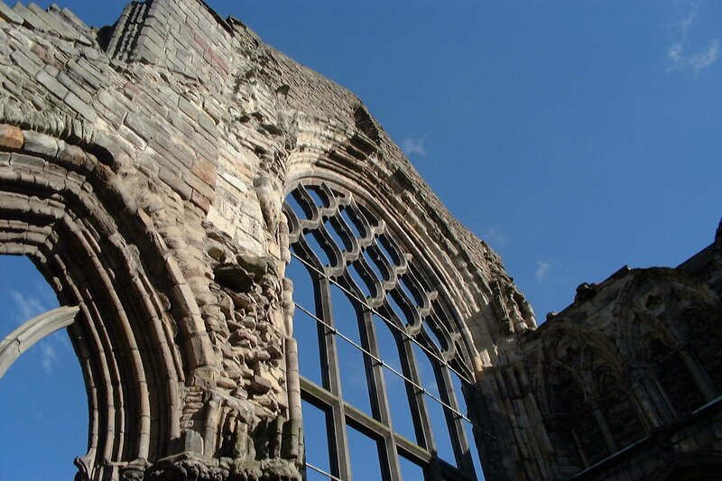 ruins of a gothic cathedral