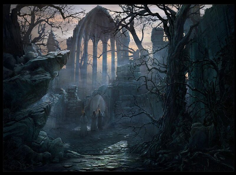 ruins of a gothic cathedral