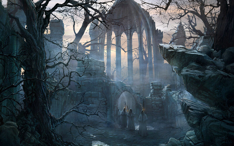 ruins of a gothic temple