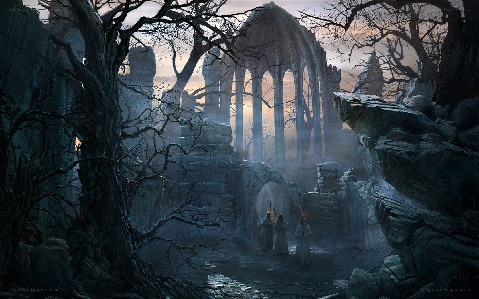 ruins of a gothic temple