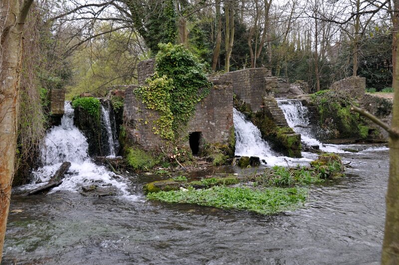 Ruins of a mill by a river