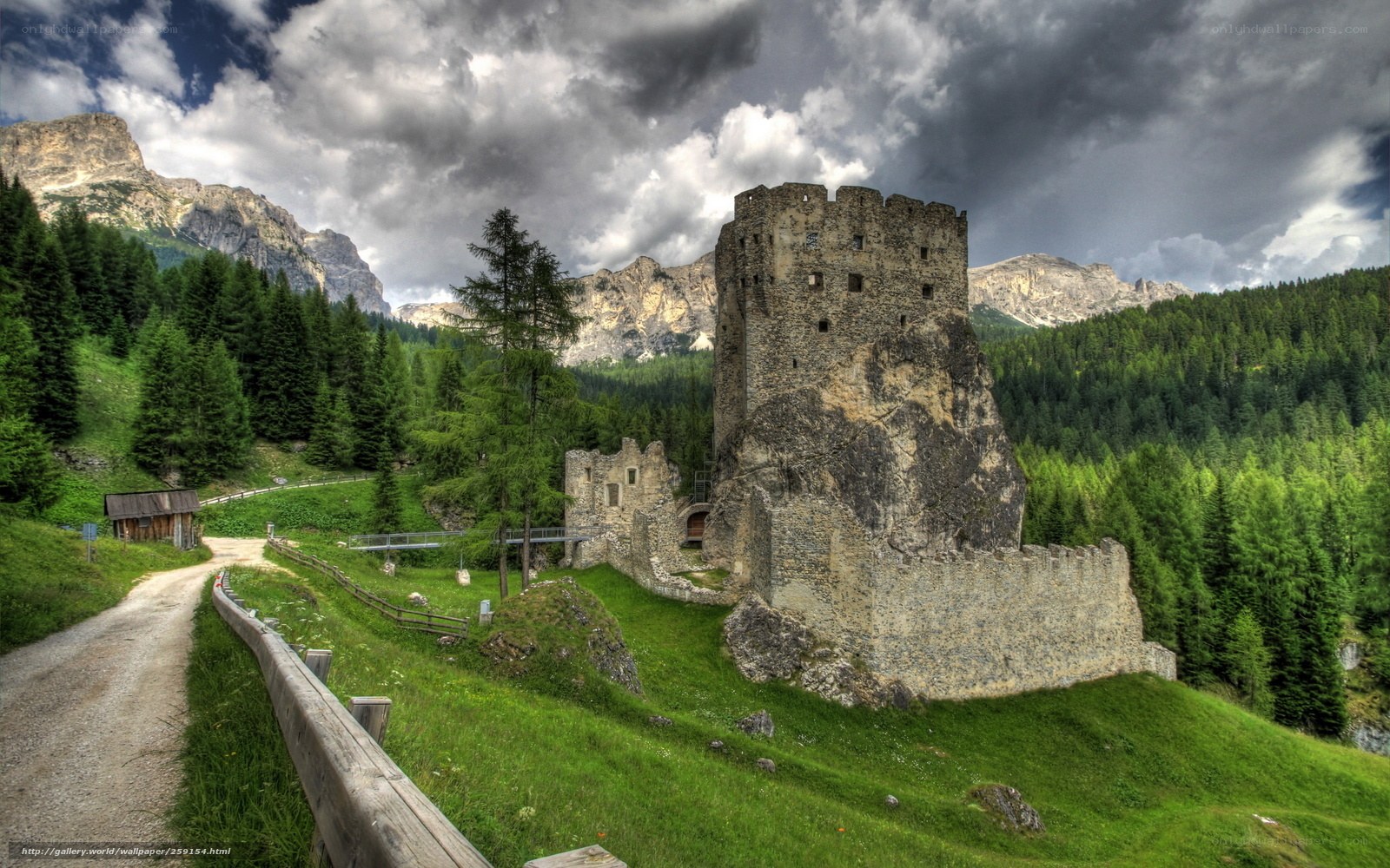Ruins of a mountain castle