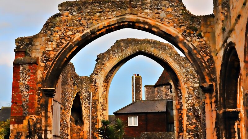 ruins of a stone archway