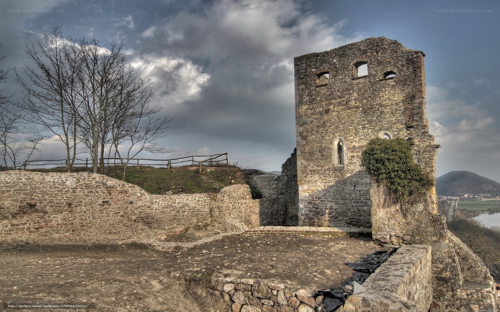 Ruins of a stone castle