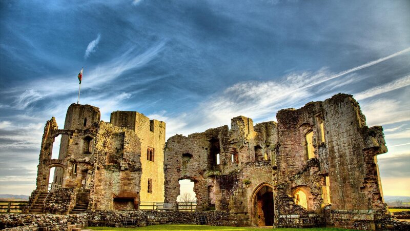 Ruins of a Stone Castle — Blue