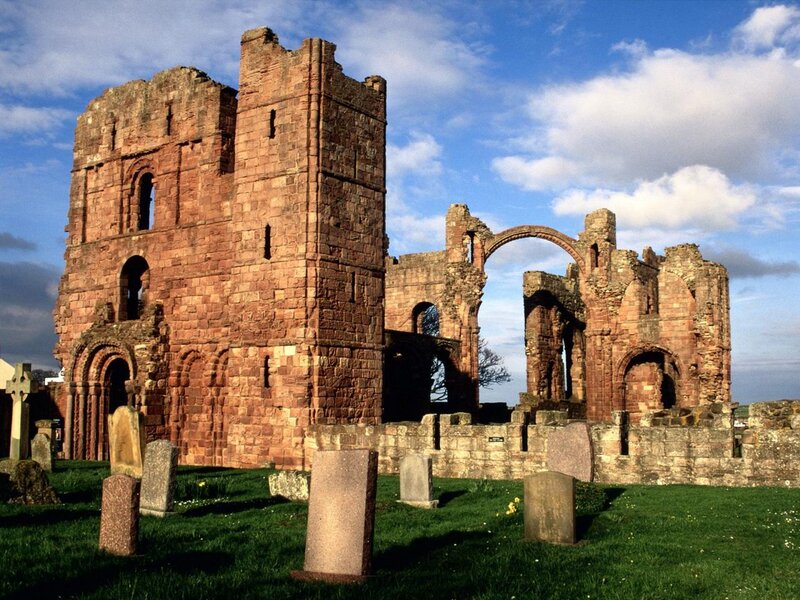 Ruins of a Stone Church — Green, Serene