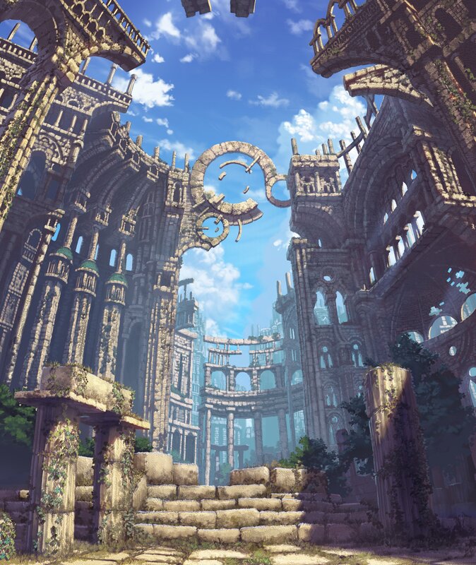 ruins of a stone city