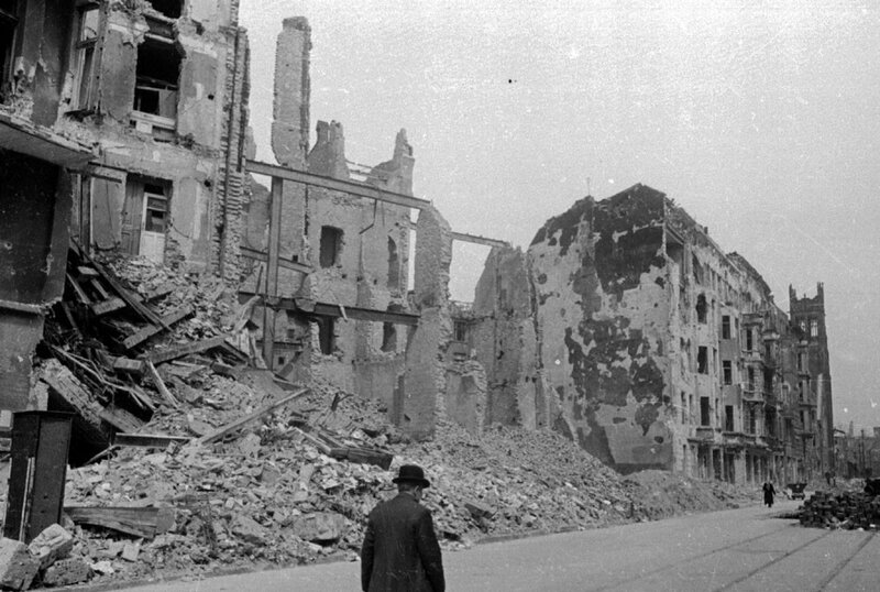 Ruins of a war-torn city