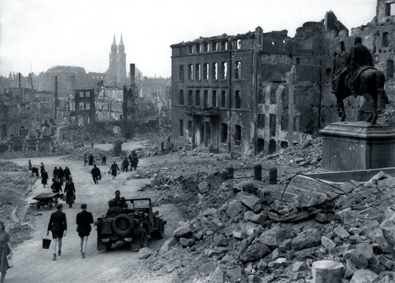Ruins of a war-torn city