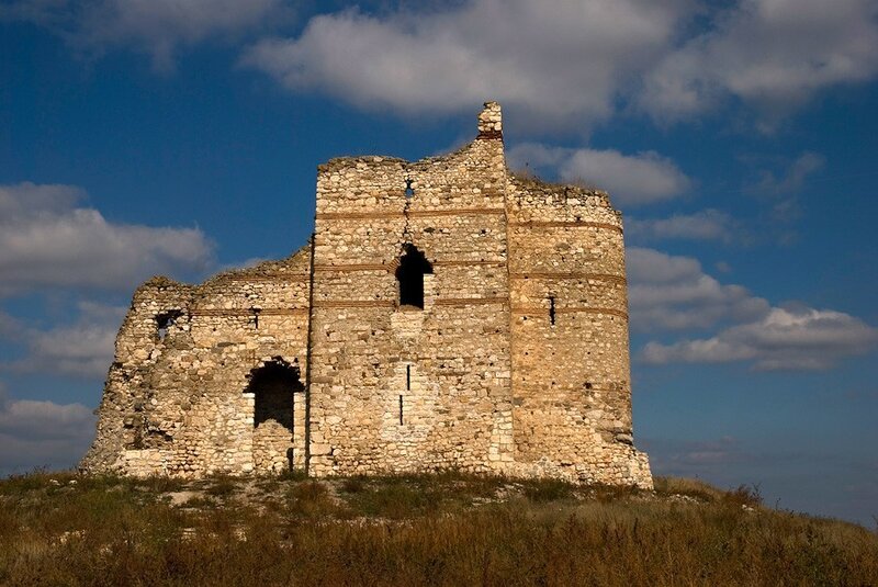 Ruins of an ancient stone castle