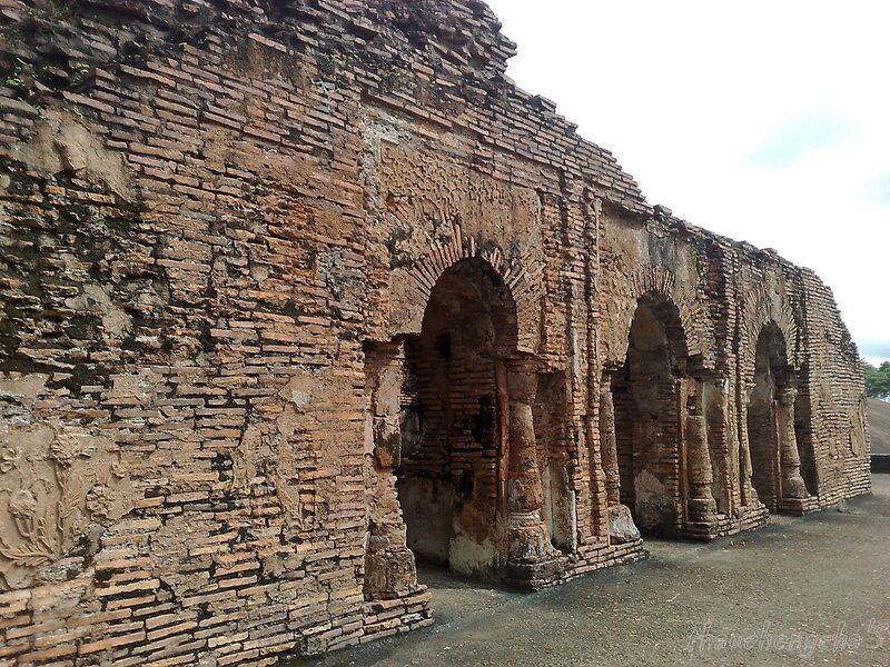 ruins of an old brick building