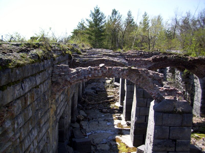 ruins of an old brick structure