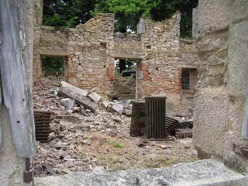 Ruins of an old stone building