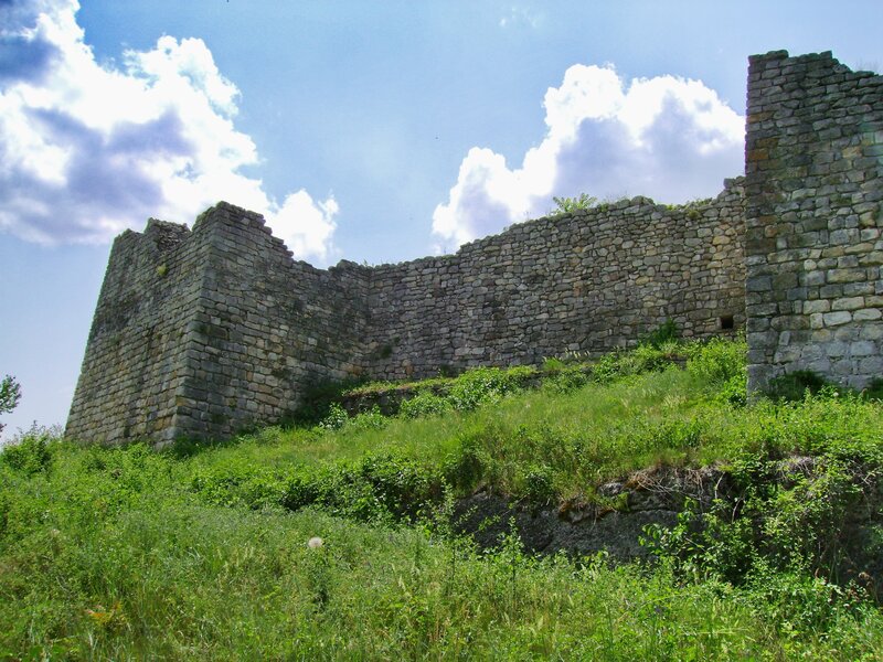 ruins of an old stone wall