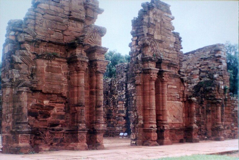 Ruins of ancient stone church