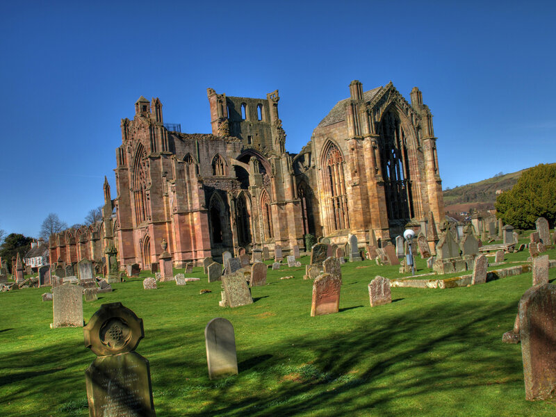 ruins of melrose abbey