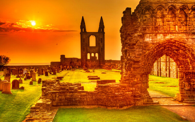 Ruins of St Andrews Cathedral — Orange